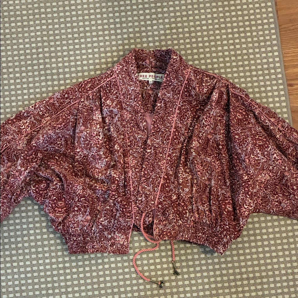 Free People floral jacket- so cute - Picture 2 of 7